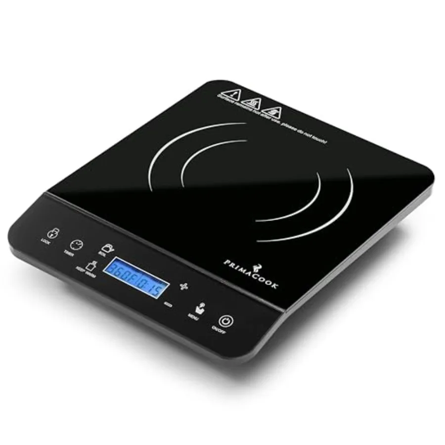 Portable Induction Cooktop Burner for RV Dorm Kitchen 1800W Black Stainless Steel 20 Temp Settings 18 Power Levels 10-Hour Time
Portable Induction Cooktop Burner for RV Dorm Kitchen 1800W Black Stainless Steel 20 Temp Settings 18 Power Levels 10-Hour Time