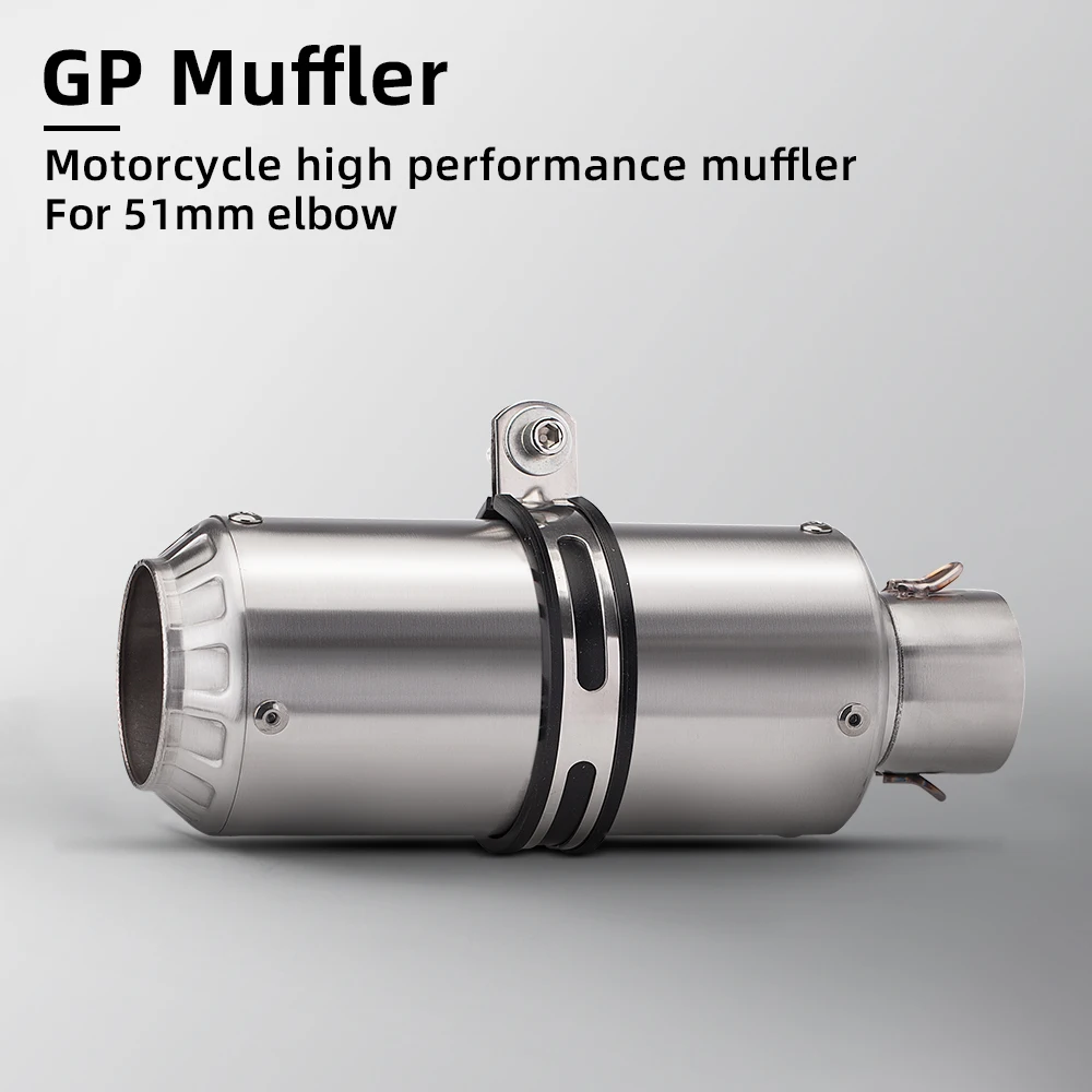 51mm Motorcycle Exhaust Muffler Racing SC Silencer Muffler GP-project Universal Exhaust Pipe Z900 CBR650 Z400 R3 R25
51mm Motorcycle Exhaust Muffler Racing SC Silencer Muffler GP-project Universal Exhaust Pipe Z900 CBR650 Z400 R3 R25