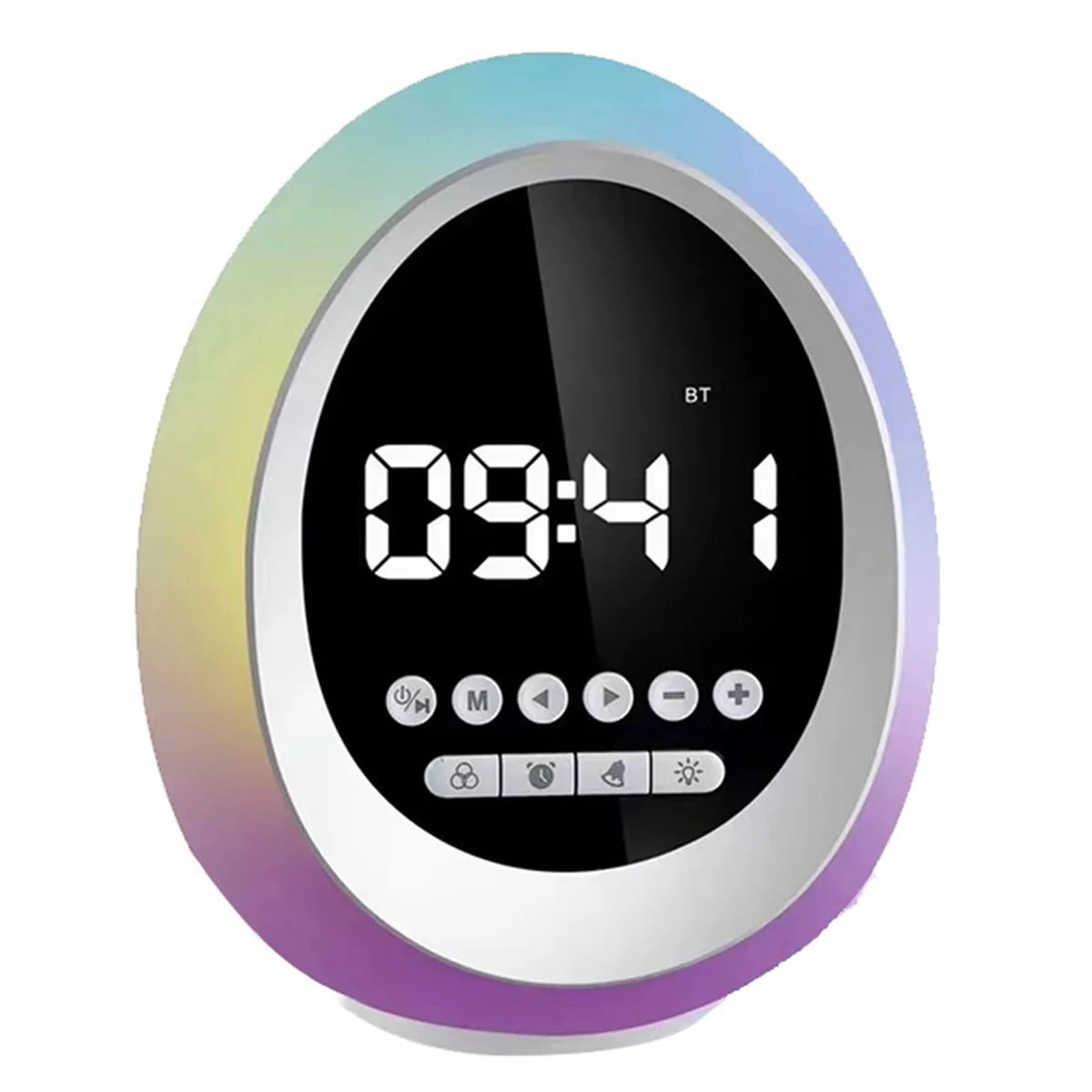 POSV-Новый RGB красочный атмосферный светильник Bluetooth-динамик Беспроводные часы Будильник Подарочная карта Маленький динамик
POSV-Новый RGB красочный атмосферный светильник Bluetooth-динамик Беспроводные часы Будильник Подарочная карта Маленький динамик