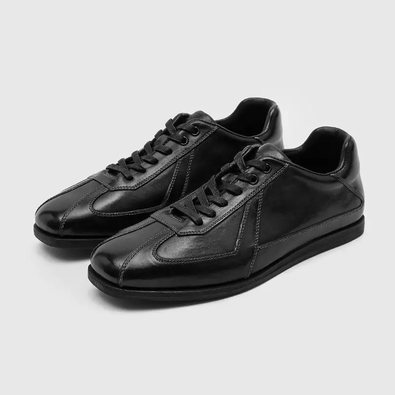 Casual Leather Shoes Men's Trendy Commuter Flat Head Retro British Style Thin Bottom Lace-Up Training Shoes for Youth
Casual Leather Shoes Men's Trendy Commuter Flat Head Retro British Style Thin Bottom Lace-Up Training Shoes for Youth