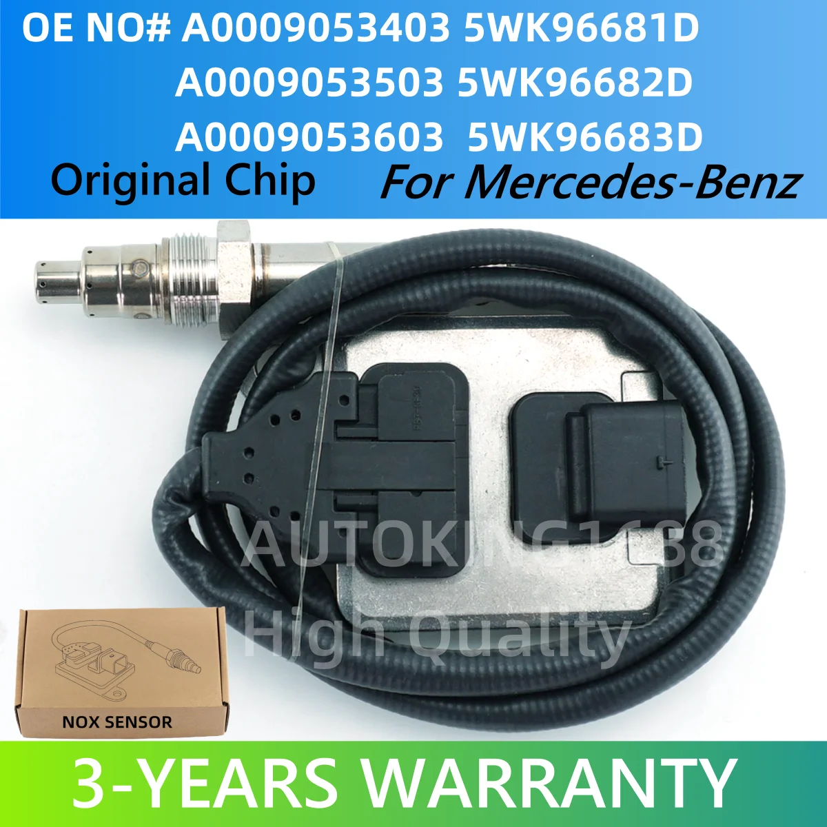 A0009053503 5WK96682D A0009053603 5WK96683D A0009053403 5WK96681D Nox Sensor For Mercedes-Benz Nitrogen Oxide Sensor 12V
A0009053503 5WK96682D A0009053603 5WK96683D A0009053403 5WK96681D Nox Sensor For Mercedes-Benz Nitrogen Oxide Sensor 12V