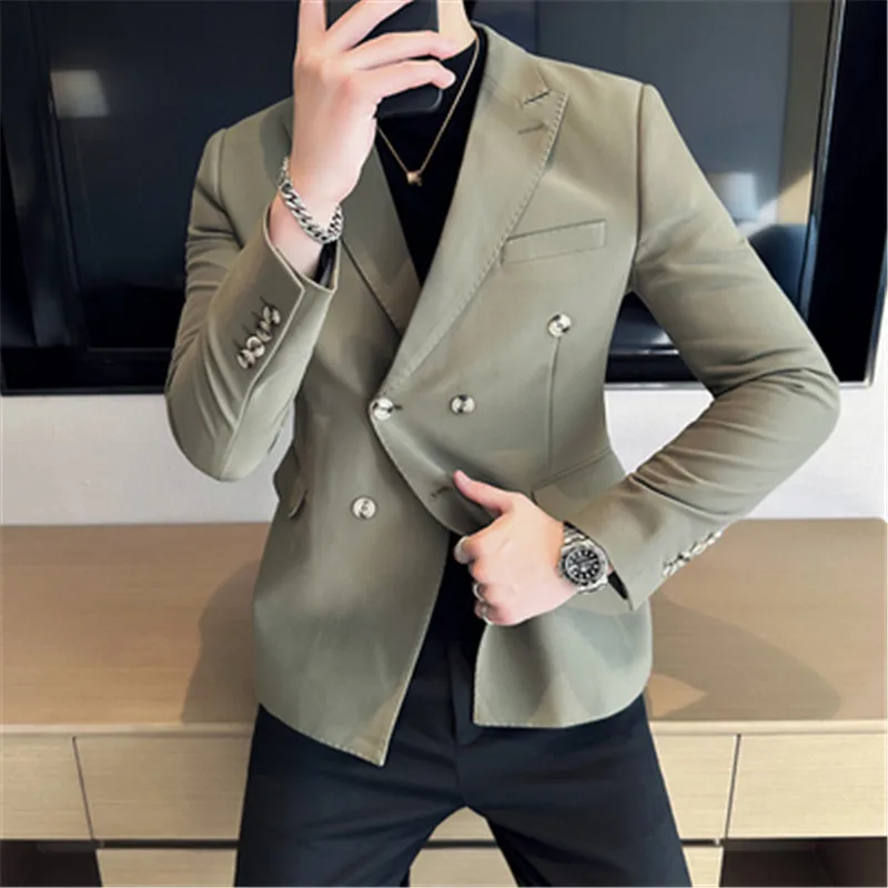 Elegant Formal Wedding Blazer Slim Fit Double Breasted Suits Blazer Luxury Men's Jacket Long Sleeve Man Costume 5XL Male Coat
Elegant Formal Wedding Blazer Slim Fit Double Breasted Suits Blazer Luxury Men's Jacket Long Sleeve Man Costume 5XL Male Coat