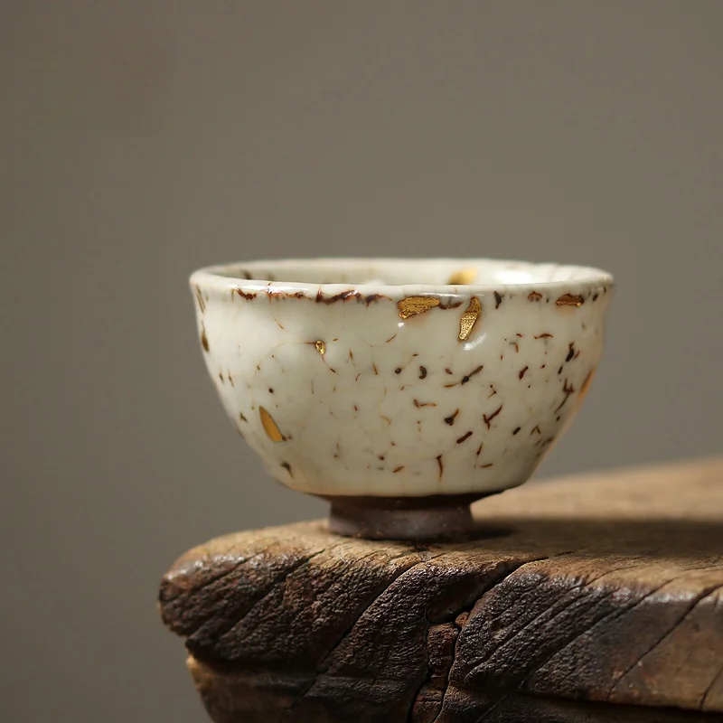 Muyan Handmade Ceramic 24K Gold Decorated Japanese Style Shino Burnt Owner Cup Tea Drinking Gongfu Tea Bowl Traditional Craft
Muyan Handmade Ceramic 24K Gold Decorated Japanese Style Shino Burnt Owner Cup Tea Drinking Gongfu Tea Bowl Traditional Craft