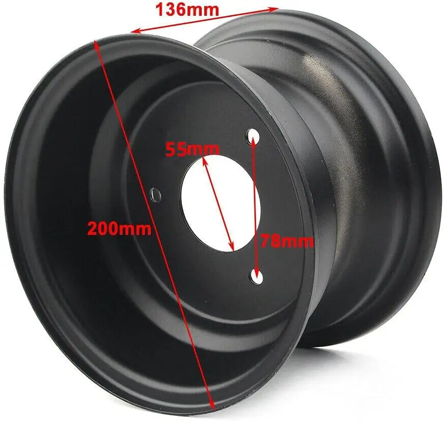 125cc ATV Wheel Tire Rim 7 Inch Rim 3 Holes Wheel Hub for Tire 16x8-7 Wheel Rim 3 lug
125cc ATV Wheel Tire Rim 7 Inch Rim 3 Holes Wheel Hub for Tire 16x8-7 Wheel Rim 3 lug