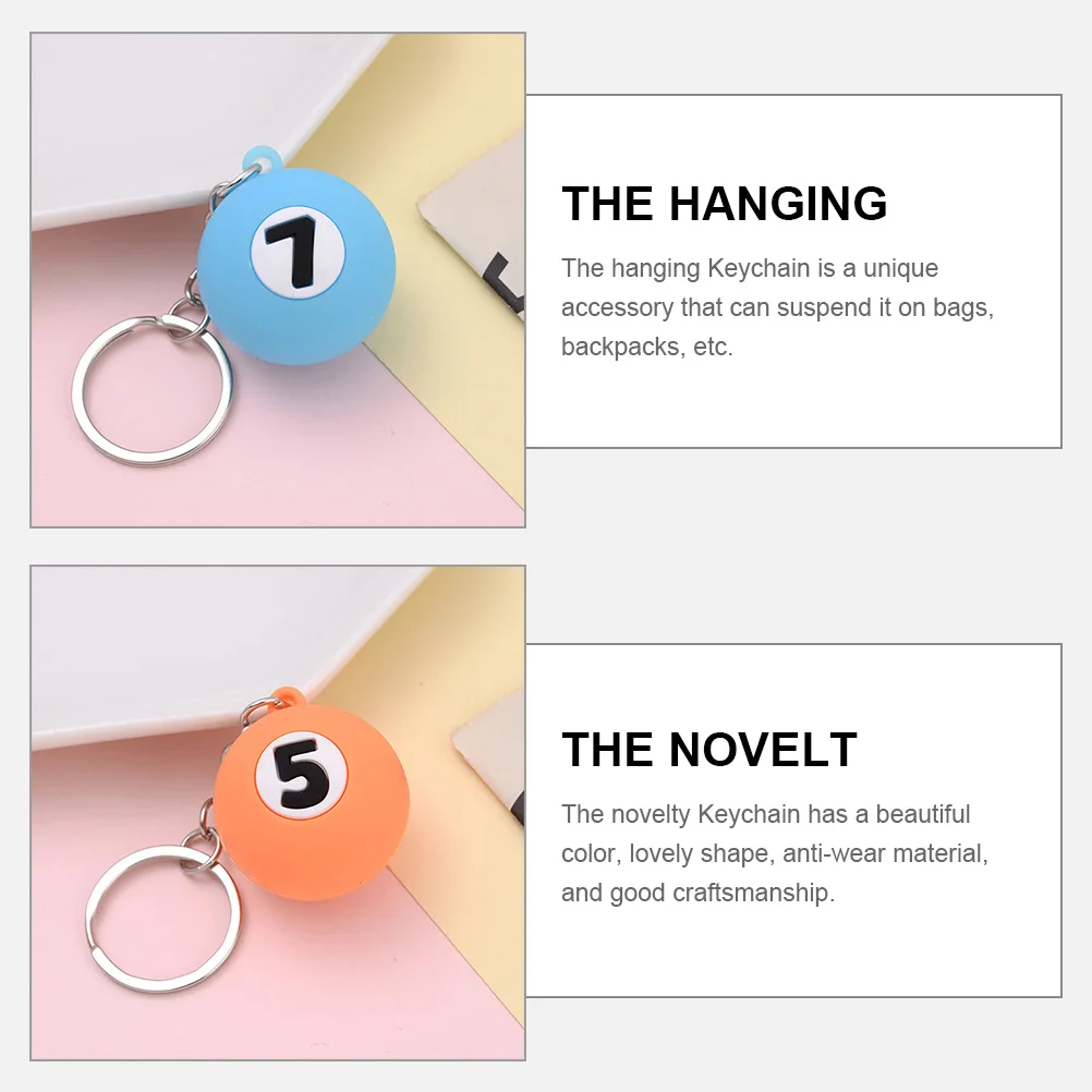 7 Pcs Key Chain Pendant Decorative Billiards Keychains Ornament Hanging Ball Pp Lucky Pool Child Small Novelty
7 Pcs Key Chain Pendant Decorative Billiards Keychains Ornament Hanging Ball Pp Lucky Pool Child Small Novelty