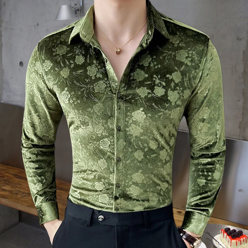 2024 Spring Men's Long Sleeved Shirt Luxury Vintage Flower Slim Fit Shirt Streetwear Casual Shirt Men Clothes Camiseta Masculina
2024 Spring Men's Long Sleeved Shirt Luxury Vintage Flower Slim Fit Shirt Streetwear Casual Shirt Men Clothes Camiseta Masculina