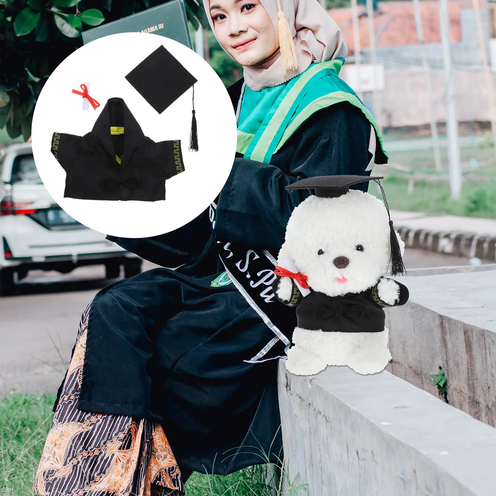 1Set Reusable Graduation Bear Clothes Simple Design Practical Experience Wellfit for Dolls and Kids Stuffed Clothes
1Set Reusable Graduation Bear Clothes Simple Design Practical Experience Wellfit for Dolls and Kids Stuffed Clothes