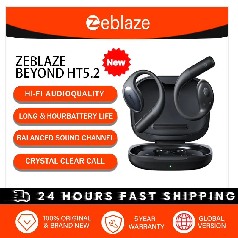 【5 year warranty】Zeblaze Open Ear Headphones Ear buds Wireless Bluetooth electronics Wateproof flash-sale earphones headset
【5 year warranty】Zeblaze Open Ear Headphones Ear buds Wireless Bluetooth electronics Wateproof flash-sale earphones headset