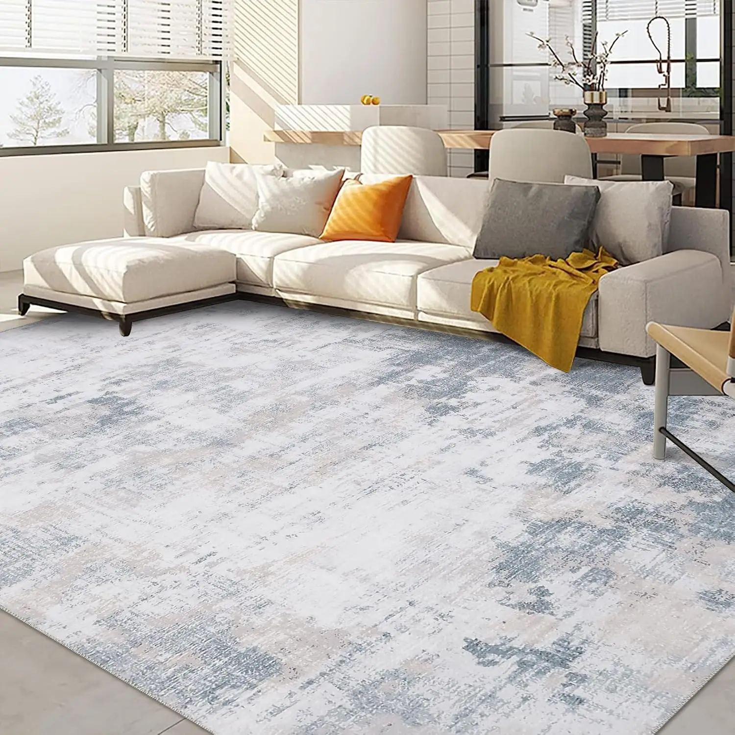 Washable Area Rug Abstract Living Room Rugs Soft Low-Pile Dining Room Bedroom Area Rug Large Playroom Nursery Indoor Carpet
Washable Area Rug Abstract Living Room Rugs Soft Low-Pile Dining Room Bedroom Area Rug Large Playroom Nursery Indoor Carpet