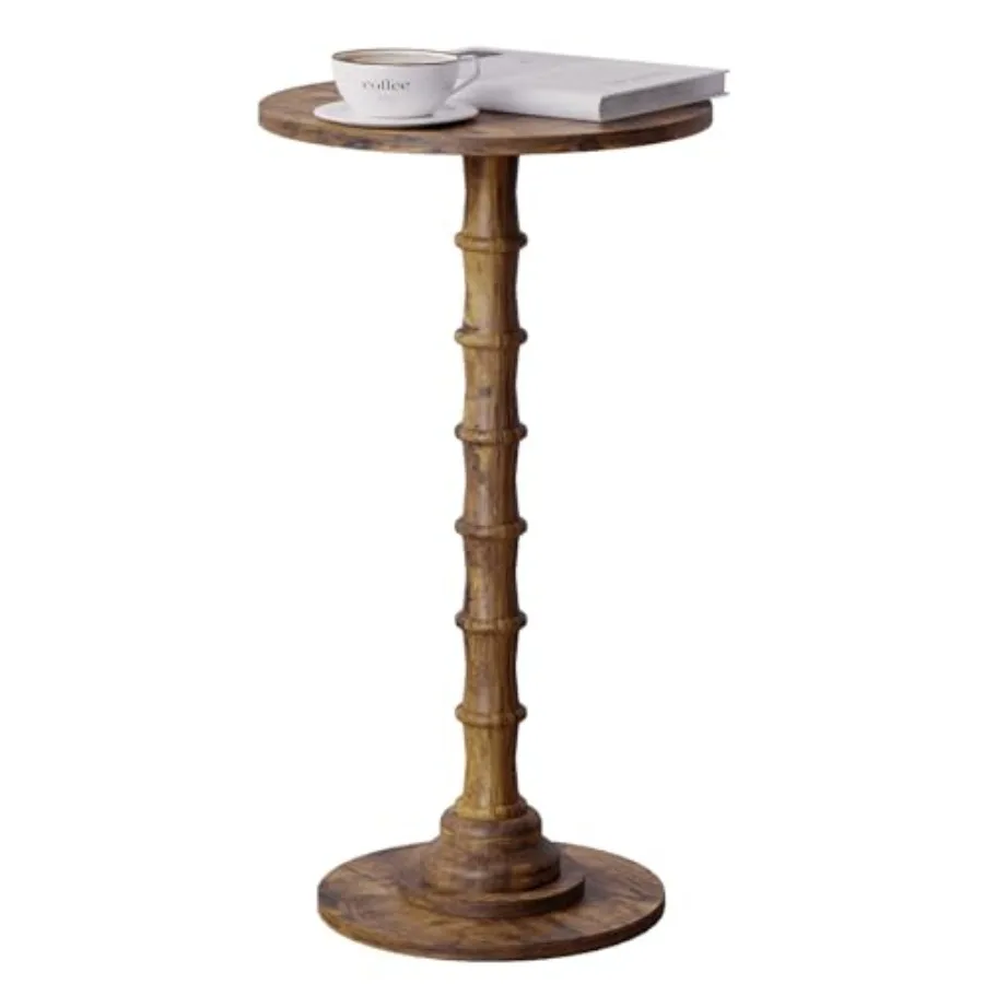 Round Side Table for Small Spaces, Solid Wood Leg, Rustic Brown, Modern Drink Table for Living Room Bedroom Corners Office
Round Side Table for Small Spaces, Solid Wood Leg, Rustic Brown, Modern Drink Table for Living Room Bedroom Corners Office