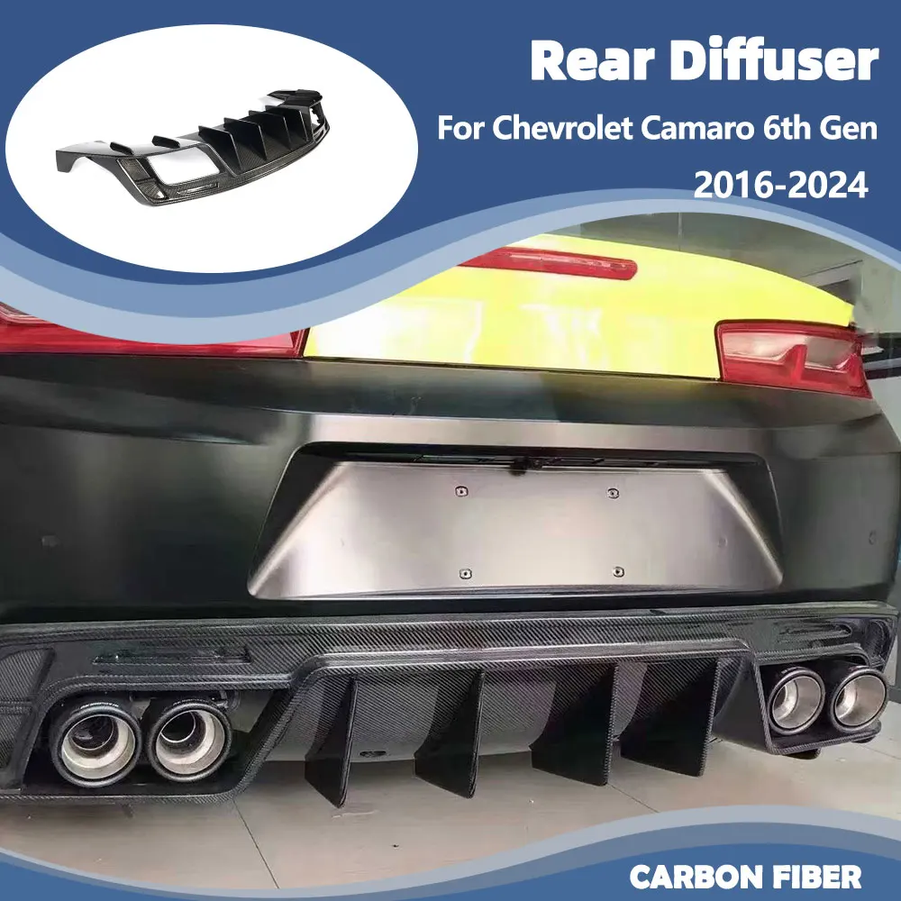 Carbon Fiber Rear Bumper Diffuser for Chevrolet Camaro 6th Gen 2016-2024 Car Rear Diffuser Lip Spoiler
Carbon Fiber Rear Bumper Diffuser for Chevrolet Camaro 6th Gen 2016-2024 Car Rear Diffuser Lip Spoiler