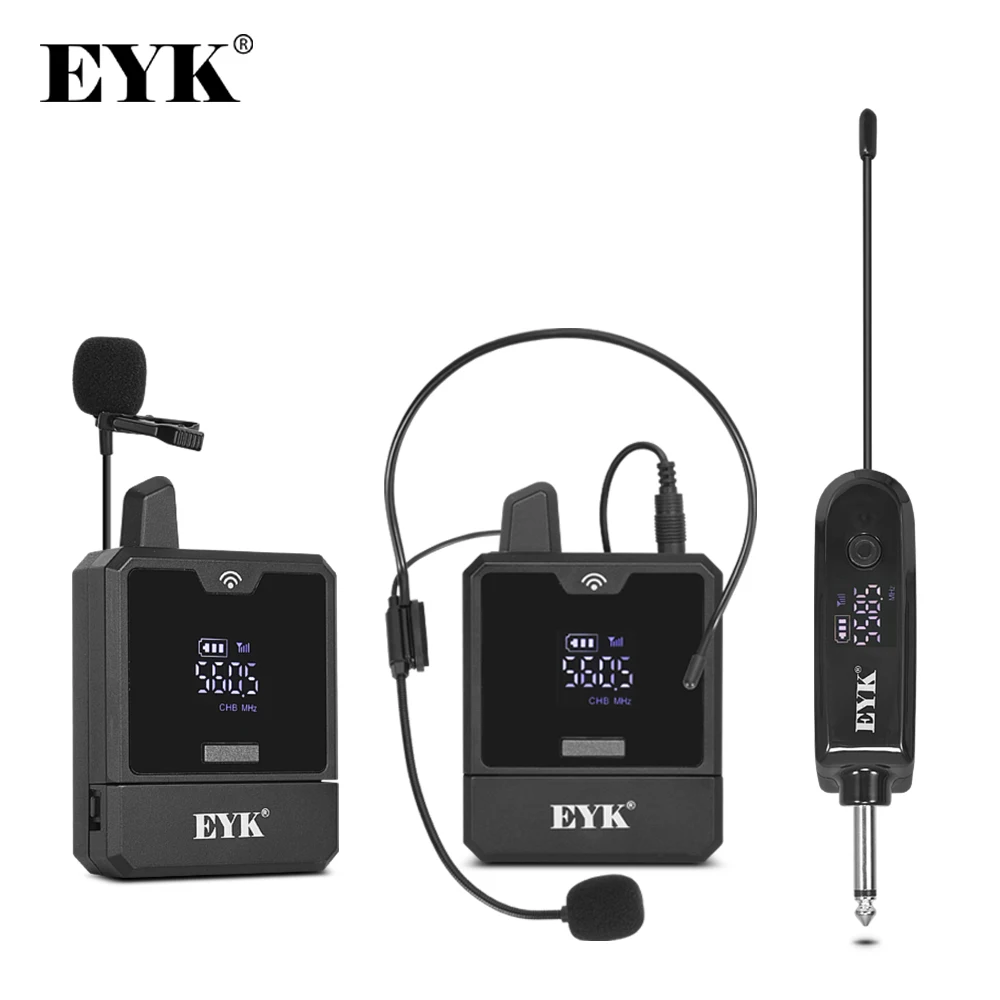 EYK EW102 двухканальный беспроводной микрофон-гарнитура UHF петличный микрофон перезаряжаемый для обучения речи интервью живая запись
EYK EW102 двухканальный беспроводной микрофон-гарнитура UHF петличный микрофон перезаряжаемый для обучения речи интервью живая запись
