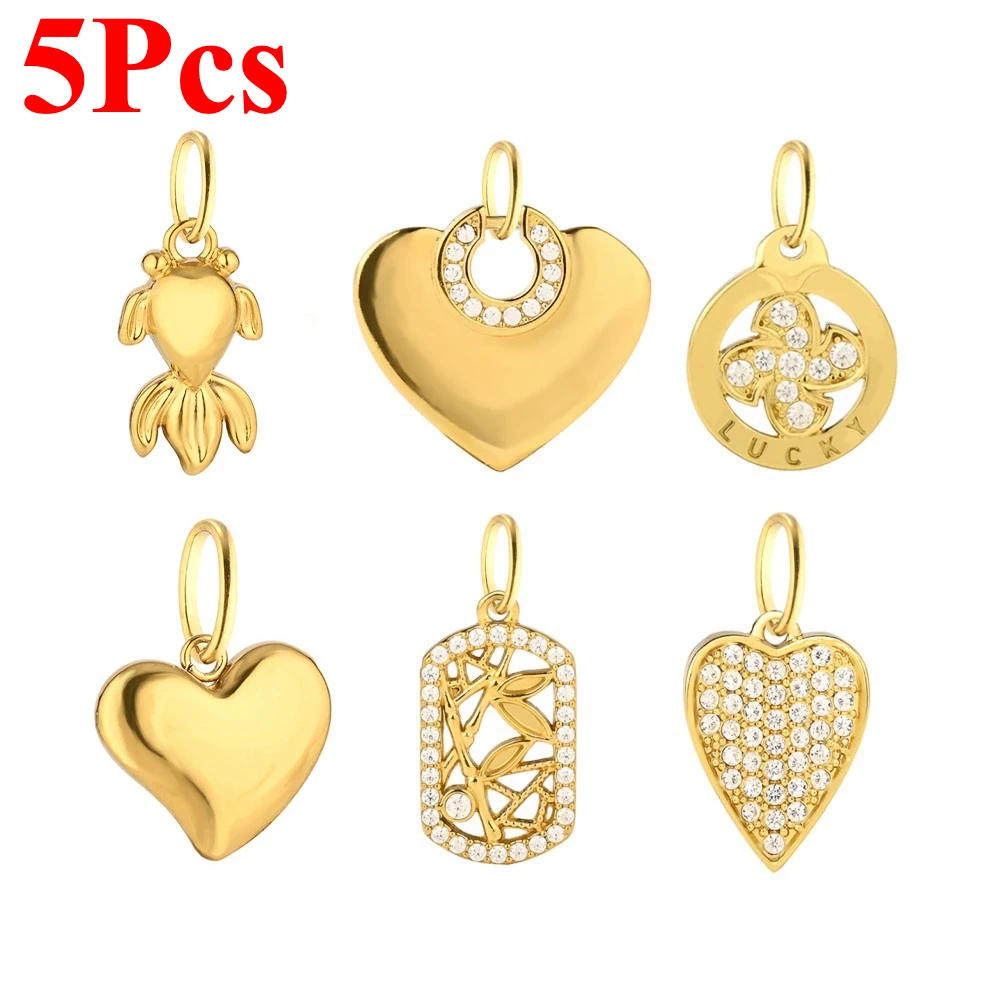 5Pcs Stainless Steel Pendant Crystal Heart Fish Charms DIY Earring Accessories for Keychain Necklace Jewelry Making Finding
5Pcs Stainless Steel Pendant Crystal Heart Fish Charms DIY Earring Accessories for Keychain Necklace Jewelry Making Finding