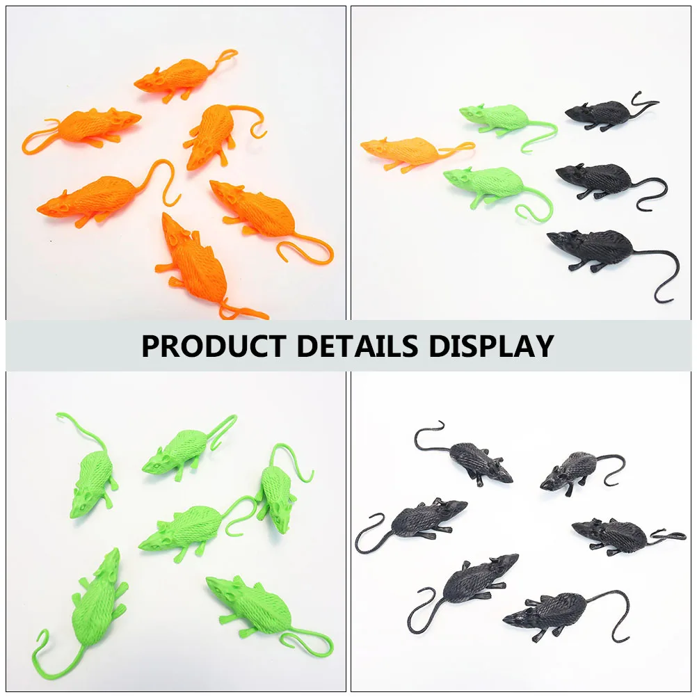 18pcs Simulated Mouse Decoration Halloween Props Soft Rubber Fake Rat Toy Scare Trick Party LayoutHaunted House Bedroom PE
18pcs Simulated Mouse Decoration Halloween Props Soft Rubber Fake Rat Toy Scare Trick Party LayoutHaunted House Bedroom PE