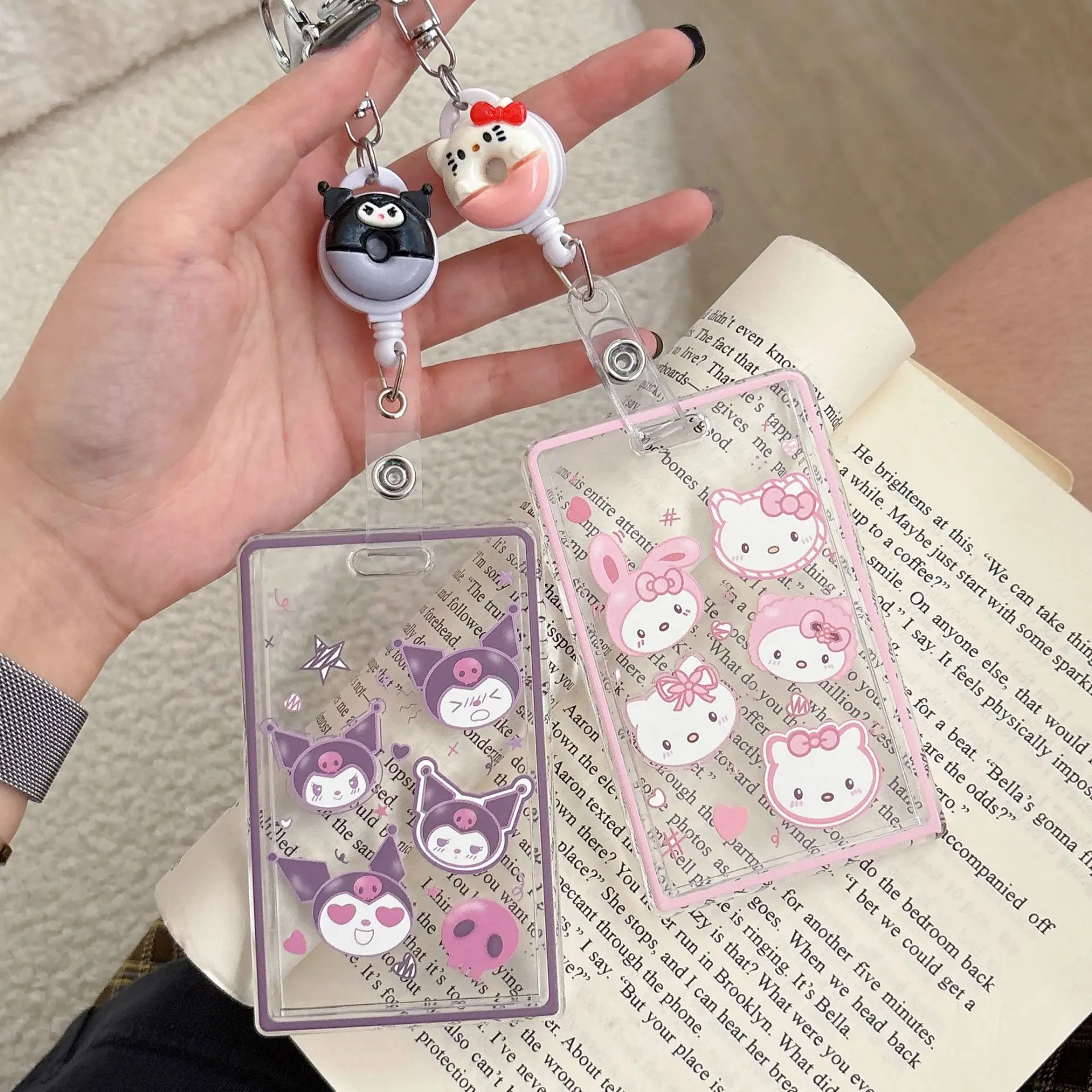 Kawaii Hello Kitty Card holder Transparent Children's Bus Meal Card Shuttle Chest Card Kindergarten School Sign Keychain Acrylic
Kawaii Hello Kitty Card holder Transparent Children's Bus Meal Card Shuttle Chest Card Kindergarten School Sign Keychain Acrylic