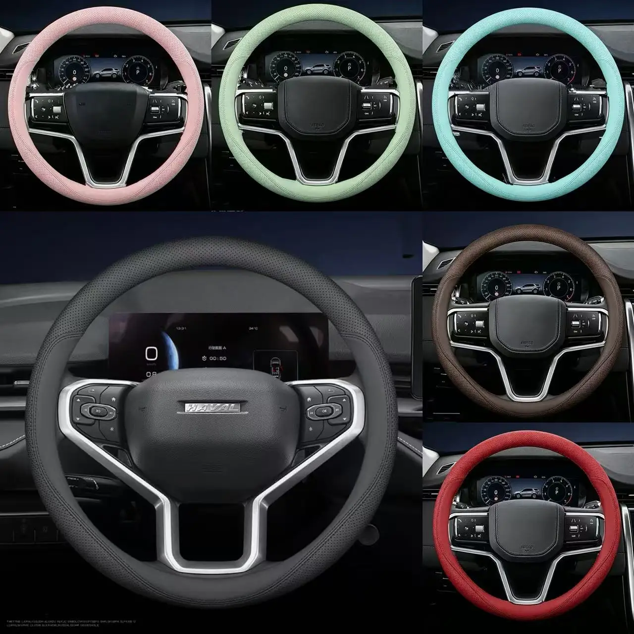 Summer Napa Leather Car Steering Wheel Cover For Haval Jolion Dargo H6 Max M6 Raptor H9 H2 Etc..Breathabl Auto Accessory 15Inch
Summer Napa Leather Car Steering Wheel Cover For Haval Jolion Dargo H6 Max M6 Raptor H9 H2 Etc..Breathabl Auto Accessory 15Inch