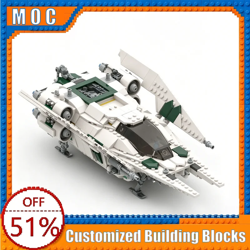 758PCS L-4 Corvine Shuttle Troop Lander-4 Sci-Fi Building Block Model Assembly Educational Toy Creative Collection Birthday Gift
758PCS L-4 Corvine Shuttle Troop Lander-4 Sci-Fi Building Block Model Assembly Educational Toy Creative Collection Birthday Gift
