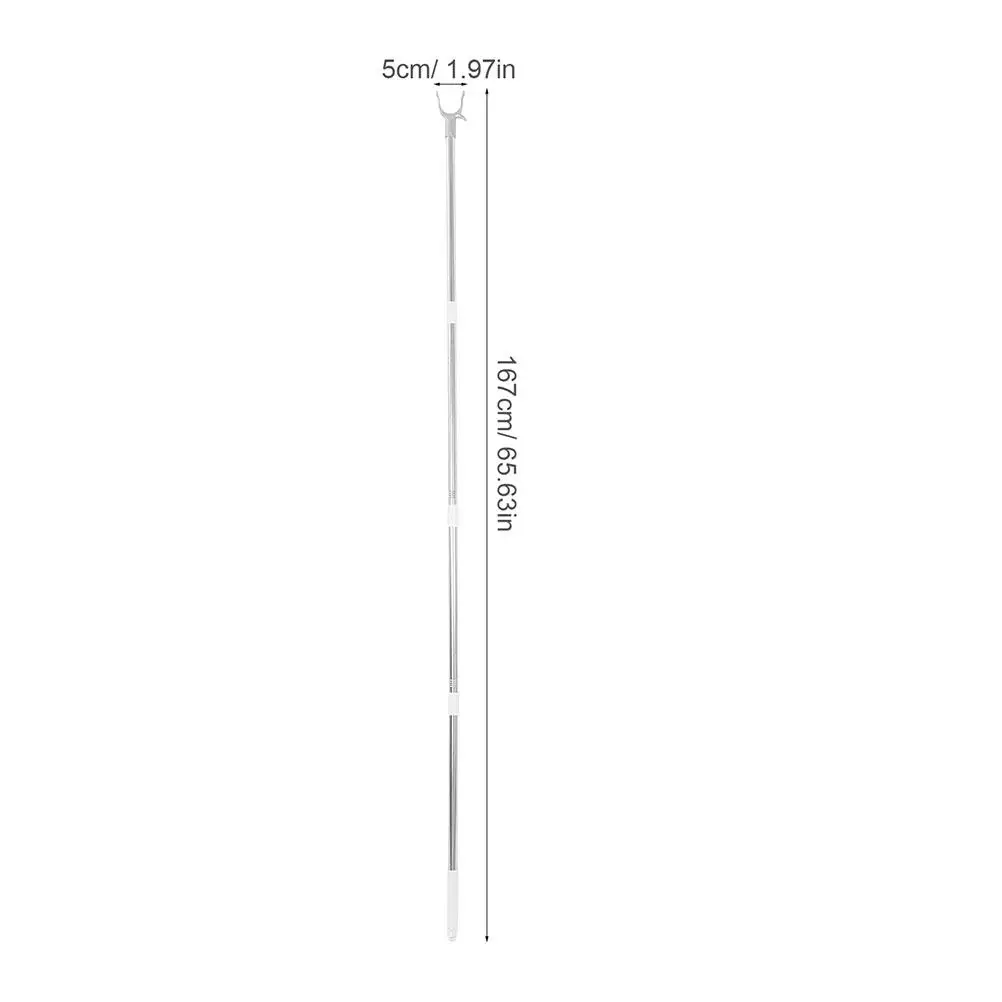 2 Pcs Stainless Steel Clothesline Pole Extendable Adjustable Height Closet Reacher Outdoor Garment Hook Utility Stick
2 Pcs Stainless Steel Clothesline Pole Extendable Adjustable Height Closet Reacher Outdoor Garment Hook Utility Stick