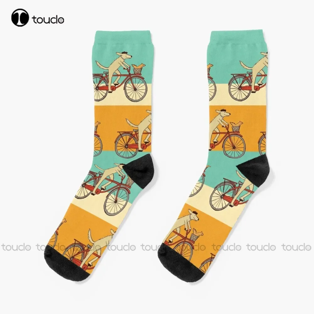 New Dog And Squirrel Are Friends | Whimsical Animal Art | Dog Riding A Bicycle Socks Slipper Socks Popularity Gifts
New Dog And Squirrel Are Friends | Whimsical Animal Art | Dog Riding A Bicycle Socks Slipper Socks Popularity Gifts
