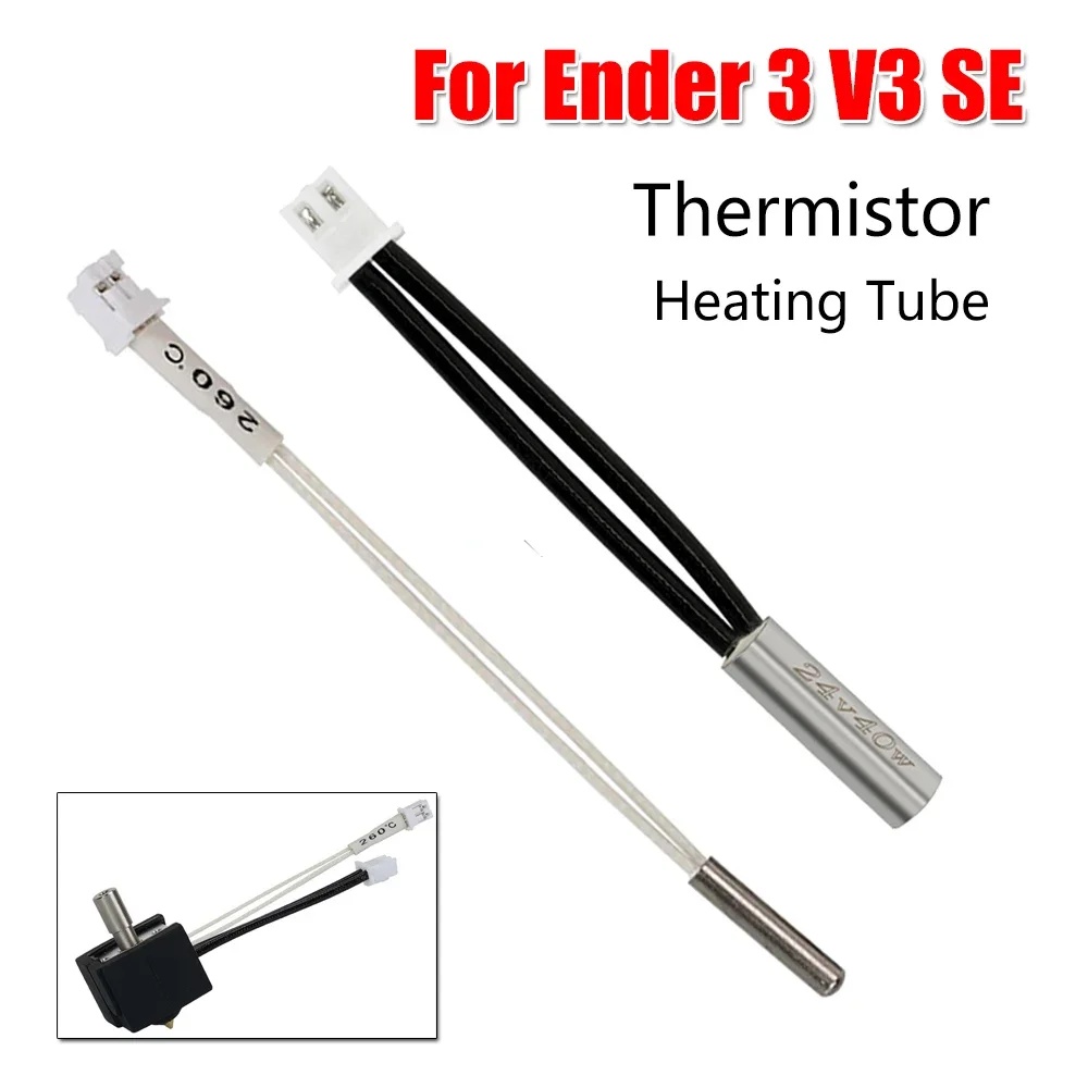 For Creality Ender 3 V3 SE Heating Tube Thermistor for Ender 3 V3 SE 3D Printer Hotend Accessories Heater 24V 40W Thermistor
For Creality Ender 3 V3 SE Heating Tube Thermistor for Ender 3 V3 SE 3D Printer Hotend Accessories Heater 24V 40W Thermistor
