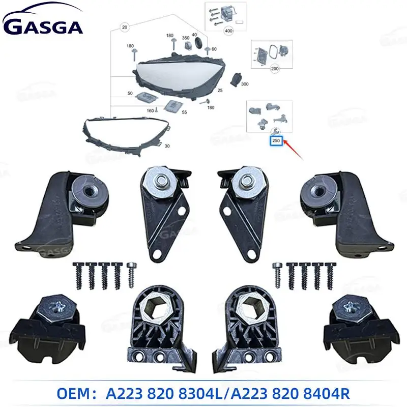 2238208304 Plastic Bracket Claw Fixing 2238208404 Headlight Repair Kit For Mercedes-Benz S-Class W223 S400 S450 S480 2021-2024
2238208304 Plastic Bracket Claw Fixing 2238208404 Headlight Repair Kit For Mercedes-Benz S-Class W223 S400 S450 S480 2021-2024