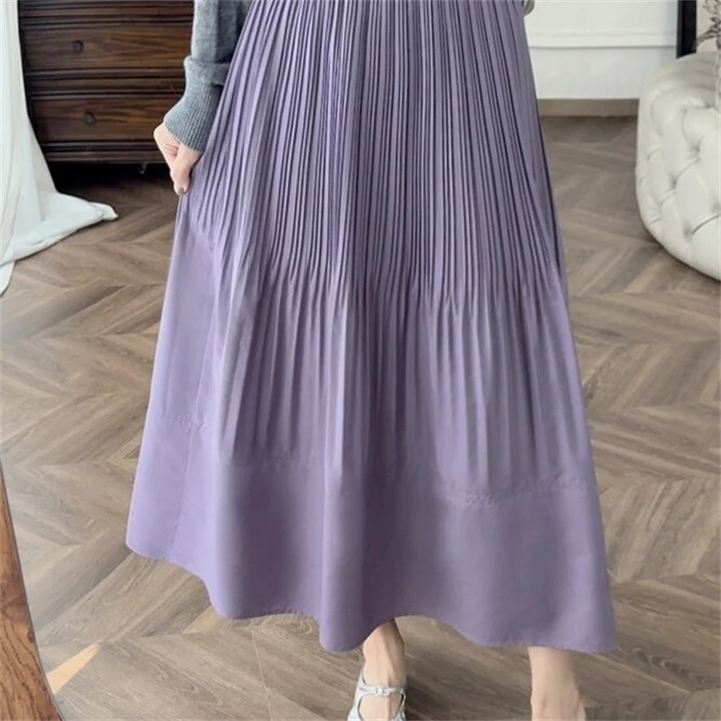 Women's Skirt Spring and Summer White Atmosphere Umbrella Anti-wrinkle Pleated Elegant loose Long Pleated Beautiful Skirt Female
Women's Skirt Spring and Summer White Atmosphere Umbrella Anti-wrinkle Pleated Elegant loose Long Pleated Beautiful Skirt Female