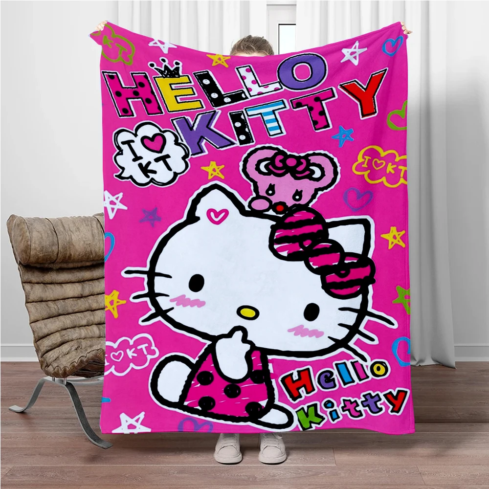 Hello Kitty Sanrio Cute 3D Printing Flannel Thin Blankets Fluffy Soft Throw Camping Blanket for Sofa Beds Children Picnic Gifts
Hello Kitty Sanrio Cute 3D Printing Flannel Thin Blankets Fluffy Soft Throw Camping Blanket for Sofa Beds Children Picnic Gifts