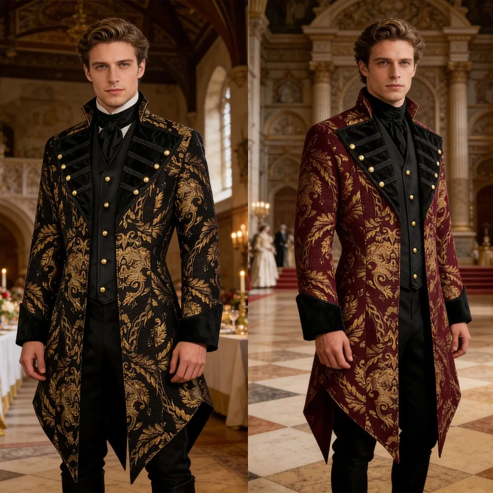 2026 New Medieval Renaissance Gothic Coat Victorian Tailcoat Pirate Steampunk Jacket Vintage Costume
2026 New Medieval Renaissance Gothic Coat Victorian Tailcoat Pirate Steampunk Jacket Vintage Costume