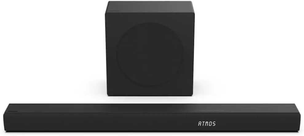 Hisense 3 1 Ch 380W Soundbar with Wireless Subwoofer Dolby Atmos DTS X 5 speaker array HDMI eARC port Bluetooth Surround Sound
Hisense 3 1 Ch 380W Soundbar with Wireless Subwoofer Dolby Atmos DTS X 5 speaker array HDMI eARC port Bluetooth Surround Sound