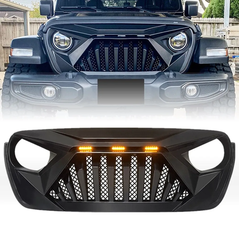 Front Grill Guard For Jeep Wrangler JL Accessories 2018 2019 2020 4x4 Offroad Grille With Led Light Car Exterior Parts
Front Grill Guard For Jeep Wrangler JL Accessories 2018 2019 2020 4x4 Offroad Grille With Led Light Car Exterior Parts