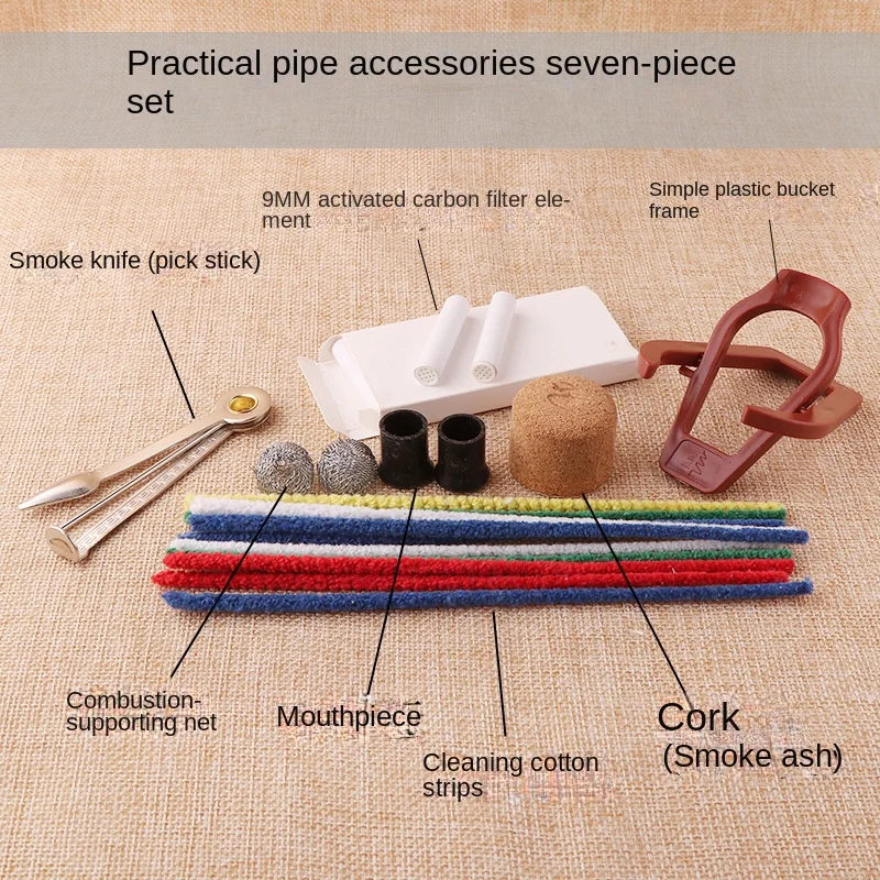 Tobacco Pipe Complete Set of Consumable Cleaning Accessories Cigarette électronique Pipes for Smoking Smoke Accesoires Clean
Tobacco Pipe Complete Set of Consumable Cleaning Accessories Cigarette électronique Pipes for Smoking Smoke Accesoires Clean