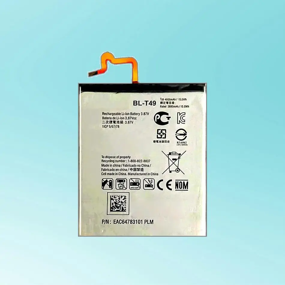 Mobile Phone Battery 4000Mah For LG K510 K51S LM-K410BMW LM-K510BMW LM-K510HM BL-T49 Reliable Power Supply
Mobile Phone Battery 4000Mah For LG K510 K51S LM-K410BMW LM-K510BMW LM-K510HM BL-T49 Reliable Power Supply