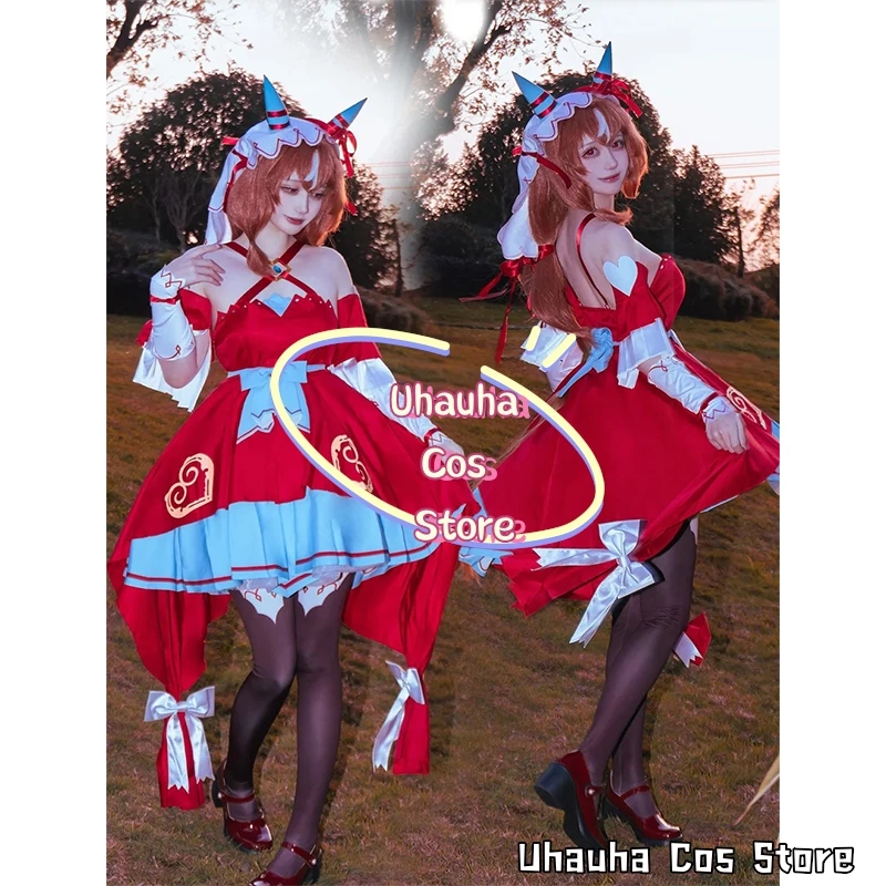 UCosS*anime Umamusuumme Pretty game Derby cosplay Still in Love costume kawaii red blue dress lolita furry furrsuit tail wigs JK
UCosS*anime Umamusuumme Pretty game Derby cosplay Still in Love costume kawaii red blue dress lolita furry furrsuit tail wigs JK