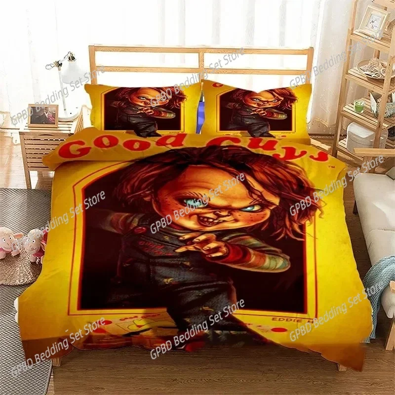 Horror Movie Chucky Bedding Set Boys Girls Twin Queen Size Duvet Cover Pillowcase Bed Kids Adult Fashion Home Textileextile
Horror Movie Chucky Bedding Set Boys Girls Twin Queen Size Duvet Cover Pillowcase Bed Kids Adult Fashion Home Textileextile