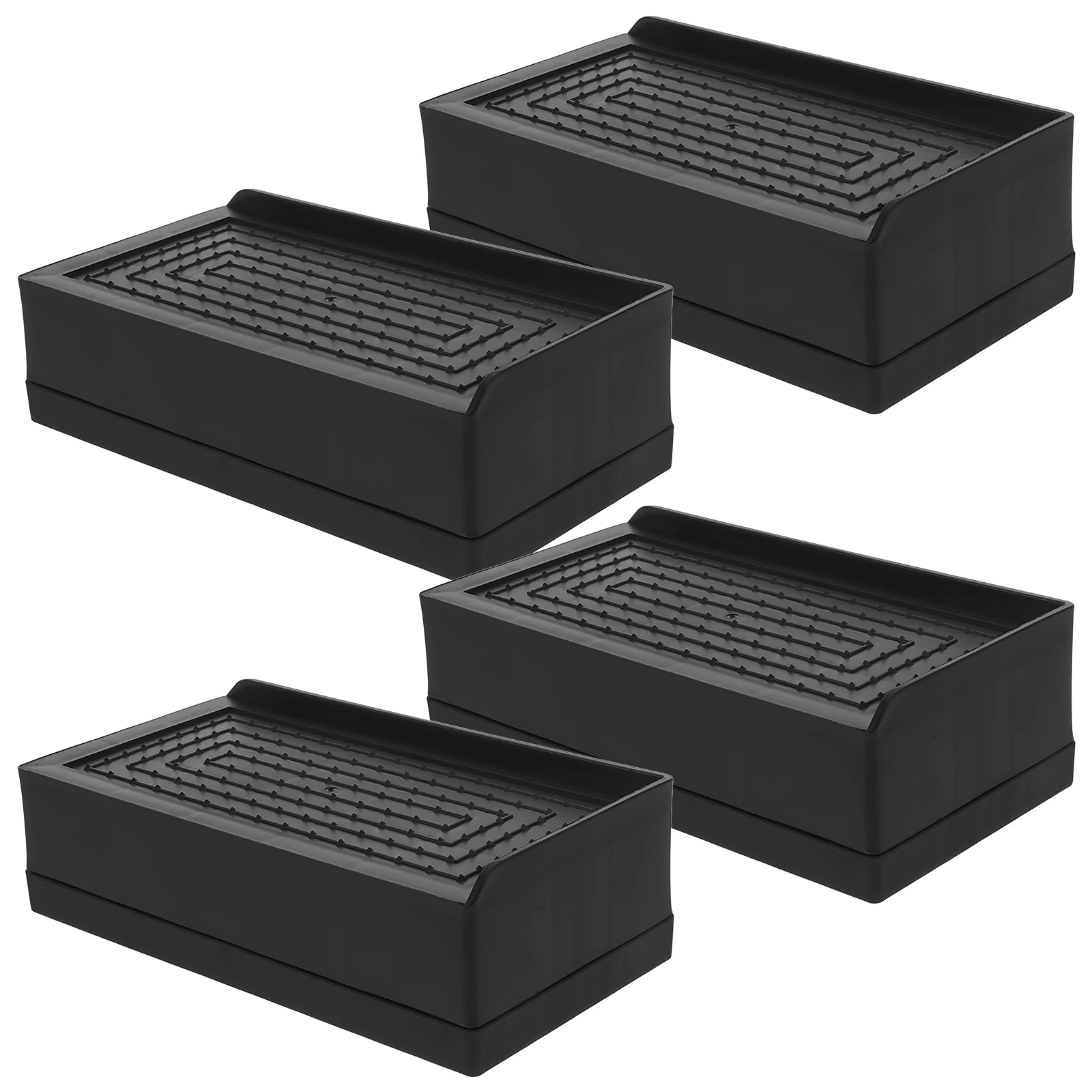 4pcs Furniture Risers 18x9cm Black 5cm High Durable Non Slip Support Extenders for Sofa Bed Table Desk Chair Couch Lifts
4pcs Furniture Risers 18x9cm Black 5cm High Durable Non Slip Support Extenders for Sofa Bed Table Desk Chair Couch Lifts