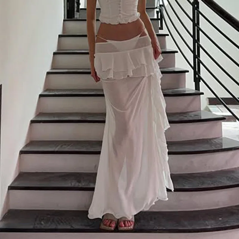 Europe and United States pure wind low waist light gauze cake half skirt female summer perspective sexy ruffled stitching skirt
Europe and United States pure wind low waist light gauze cake half skirt female summer perspective sexy ruffled stitching skirt