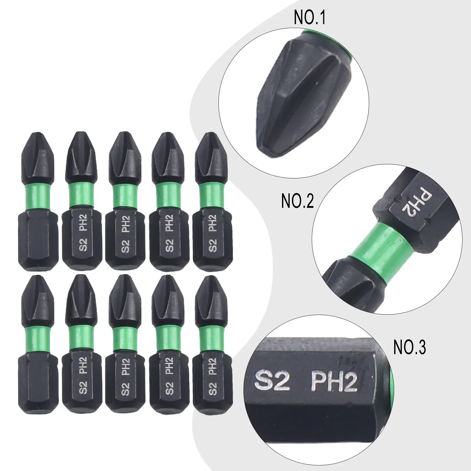 10pcs 25mm Screwdriver Bit Set Hand Drill Tool Hexagonal Handle Impact Resistant Cross Screwdriver Head Magnetic Screwdriver Bit
10pcs 25mm Screwdriver Bit Set Hand Drill Tool Hexagonal Handle Impact Resistant Cross Screwdriver Head Magnetic Screwdriver Bit