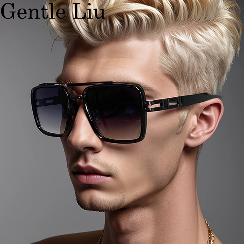 Double Beam Square Sunglasses Men 2024 Luxury Brand Vintage Metal Frame Sun Glasses For Male Trend Gradient Shield Eyewear UV400
Double Beam Square Sunglasses Men 2024 Luxury Brand Vintage Metal Frame Sun Glasses For Male Trend Gradient Shield Eyewear UV400