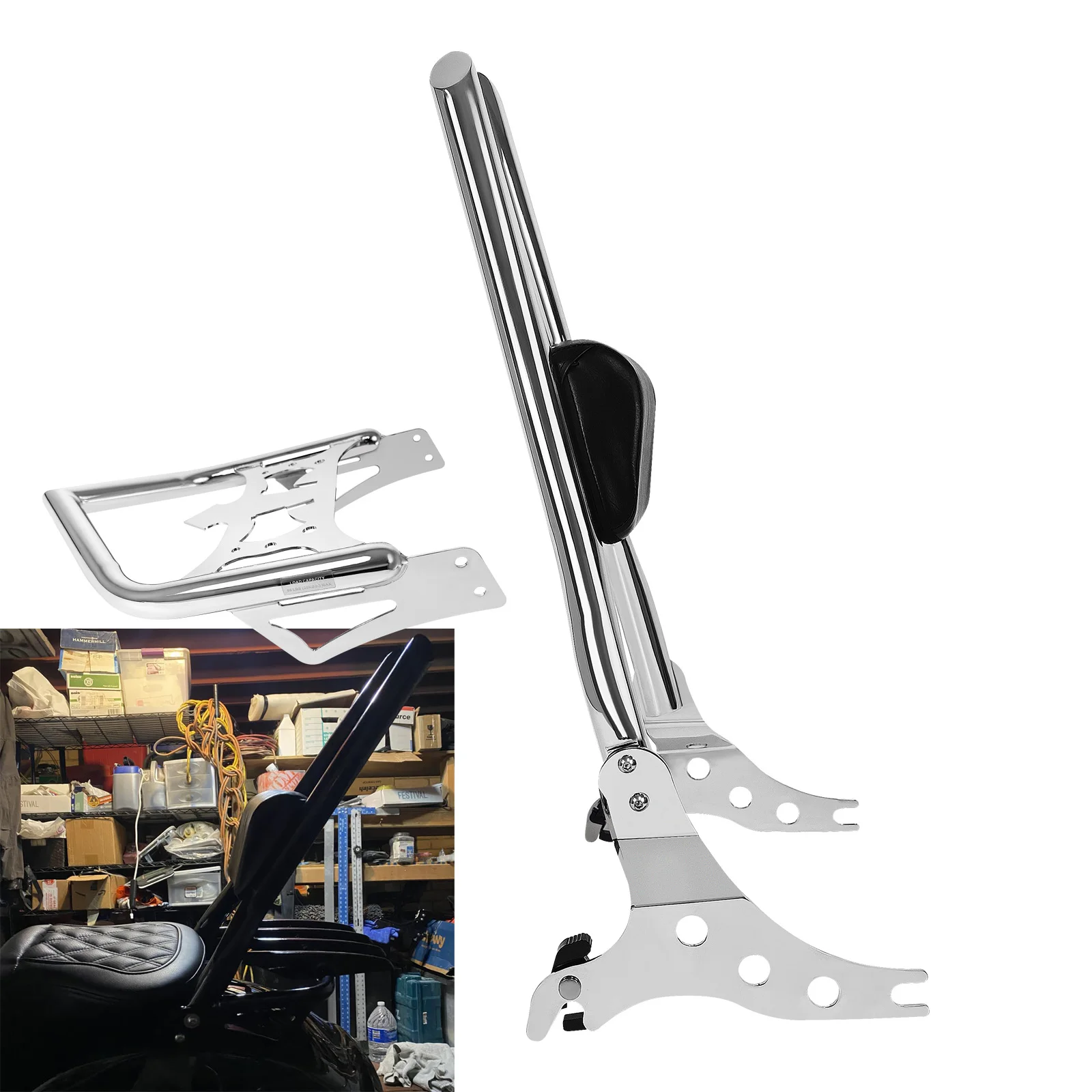 Аксессуары для мотоциклов Harley Fat Boy 114 FLFBS 2018-2025 и Breakout 114 FXBR 2013-2025: спинка-багажник (Sissy Bar) с креплением для багажа
Аксессуары для мотоциклов Harley Fat Boy 114 FLFBS 2018-2025 и Breakout 114 FXBR 2013-2025: спинка-багажник (Sissy Bar) с креплением для багажа