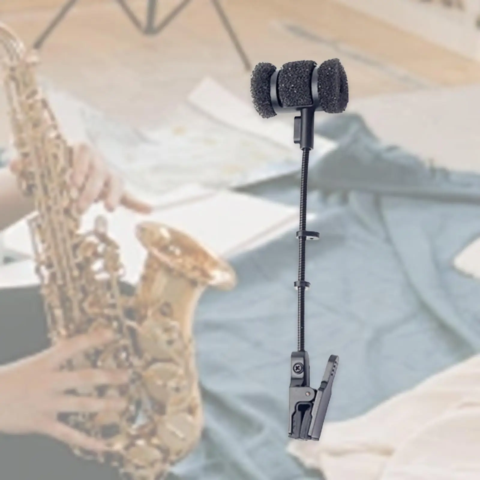 Подставка для микрофона для саксофона, зажим для саксофона, портативный аксессуар для духового инструмента, держатель для микрофона, держатель микрофона для саксофонистов
Подставка для микрофона для саксофона, зажим для саксофона, портативный аксессуар для духового инструмента, держатель для микрофона, держатель микрофона для саксофонистов