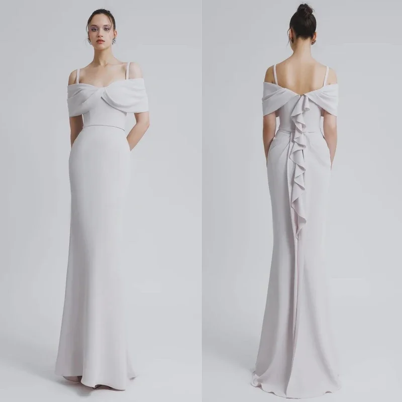 Customized Simple Modern Style Formal Evening Off The Shoulder A-line Pleats Bespoke Occasion Dresses
Customized Simple Modern Style Formal Evening Off The Shoulder A-line Pleats Bespoke Occasion Dresses