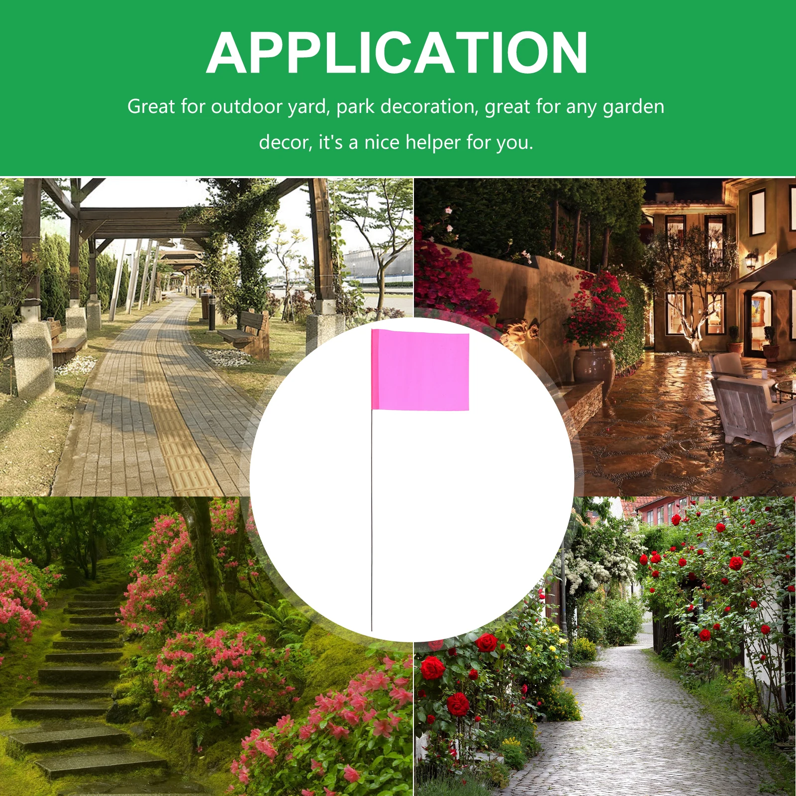 50pcs Lawn Marking Flags Bright Landmark Signal Versatile Reusable Durable Pink Daily Small Garden Yard Outdoor
50pcs Lawn Marking Flags Bright Landmark Signal Versatile Reusable Durable Pink Daily Small Garden Yard Outdoor