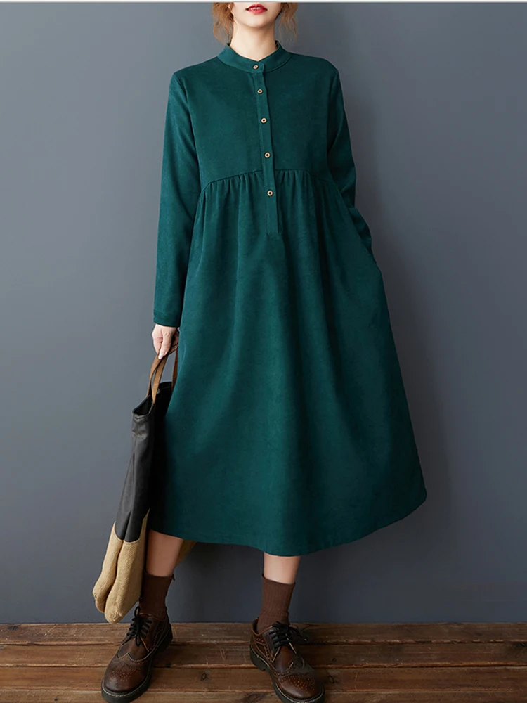 New 2025 Spring Summer Women's Solid A-Line Dress Casual Loose Long Sleeve Dresses Elegant Clothing Dress
New 2025 Spring Summer Women's Solid A-Line Dress Casual Loose Long Sleeve Dresses Elegant Clothing Dress