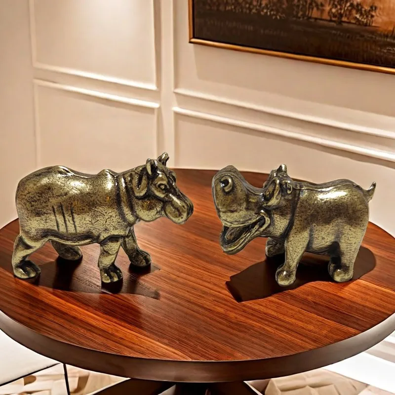 Cross-Border Hot-Selling Solid Brass Hippopotamus Ornament Childlike Tea Pet Decoration Brass Craft Collectible Factory Wholesal
Cross-Border Hot-Selling Solid Brass Hippopotamus Ornament Childlike Tea Pet Decoration Brass Craft Collectible Factory Wholesal