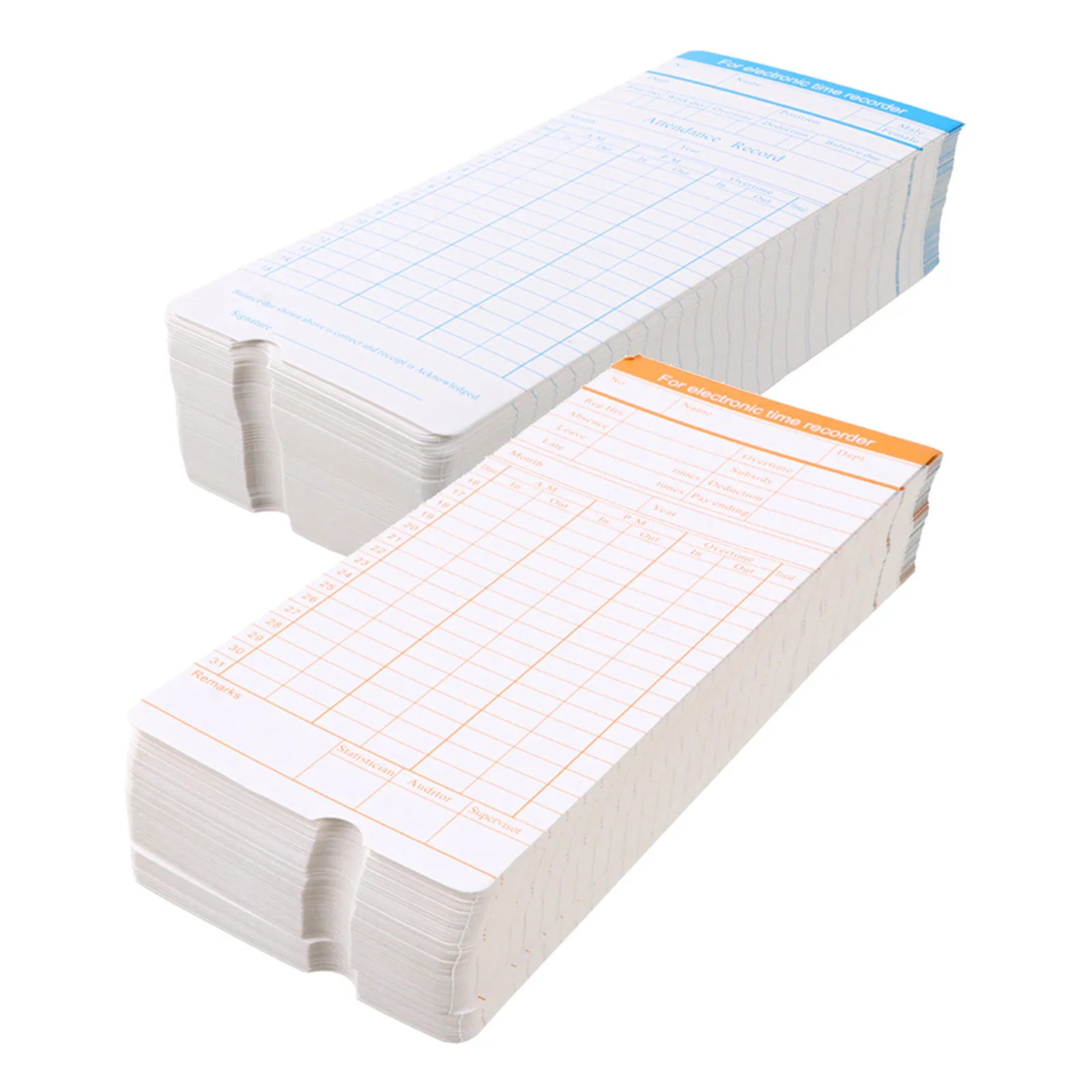 200 Sheets High-Density Paperboard Time Clock Cards with Hd Printing Non-Peel Font Long-Lasting Commuting Attendance Cards
200 Sheets High-Density Paperboard Time Clock Cards with Hd Printing Non-Peel Font Long-Lasting Commuting Attendance Cards