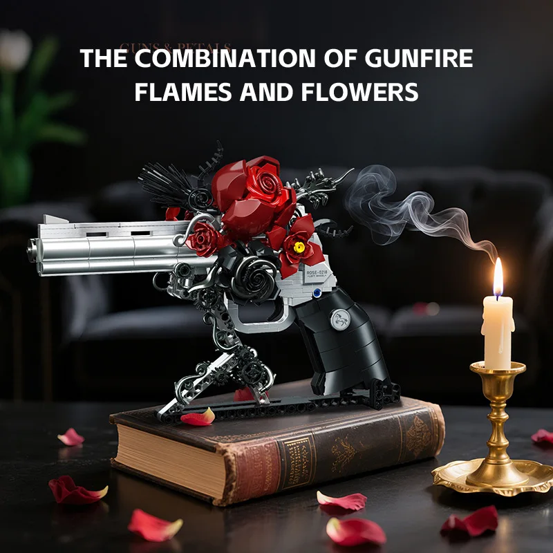 MOC Mechanical Retro Rose Revolver Building Blocks West Cowboy Pistol Guns Flowers Bricks Toys Collection Ornaments Kids Gifts
MOC Mechanical Retro Rose Revolver Building Blocks West Cowboy Pistol Guns Flowers Bricks Toys Collection Ornaments Kids Gifts