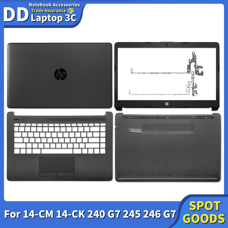 New Laptop LCD Back Cover Front Bezel Hinges Palmrest Bottom Case Original For HP 14-CM 14-CK 240 G7 245 246 G7 L44056-001 Black
New Laptop LCD Back Cover Front Bezel Hinges Palmrest Bottom Case Original For HP 14-CM 14-CK 240 G7 245 246 G7 L44056-001 Black
