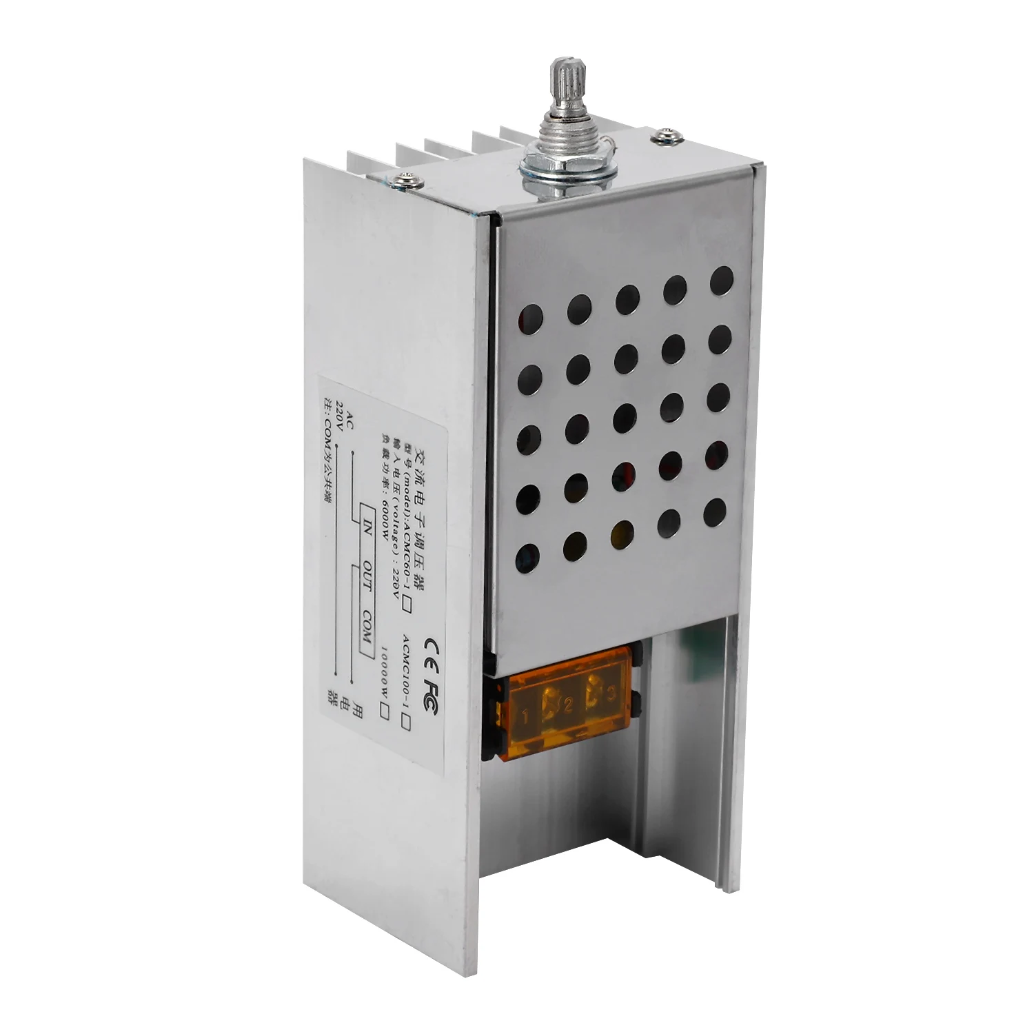 AC 220V 6000W SCR Voltage Regulator Controller Electronic Dimmer Thermostat Speed Regulation Mold With Case CNIM Hot
AC 220V 6000W SCR Voltage Regulator Controller Electronic Dimmer Thermostat Speed Regulation Mold With Case CNIM Hot