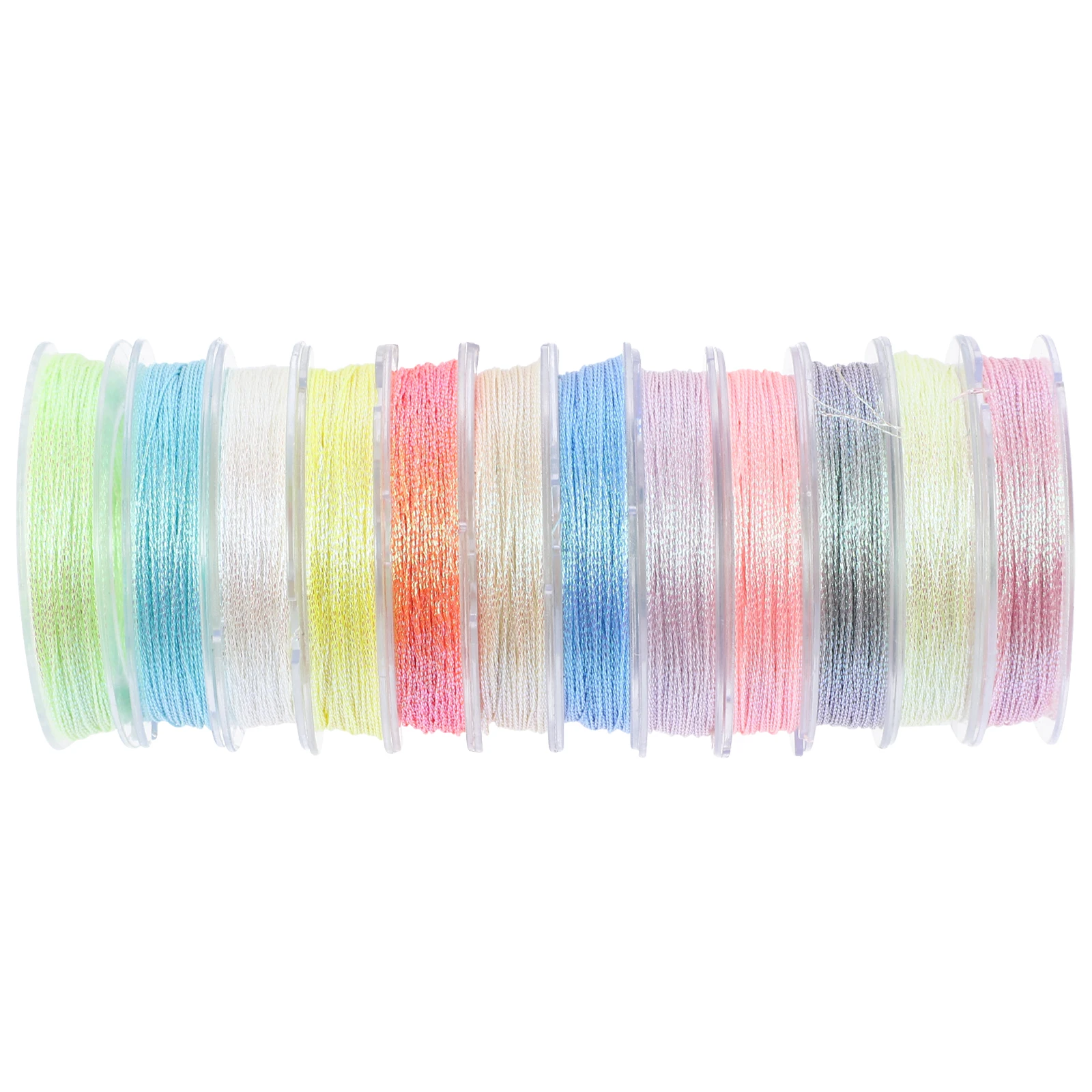 Luminous Gold Silver Thread 12 Rolls Embroidery Sewing Professional Polyester Stitching Yarn Multifunction Glow Shirt Bag
Luminous Gold Silver Thread 12 Rolls Embroidery Sewing Professional Polyester Stitching Yarn Multifunction Glow Shirt Bag