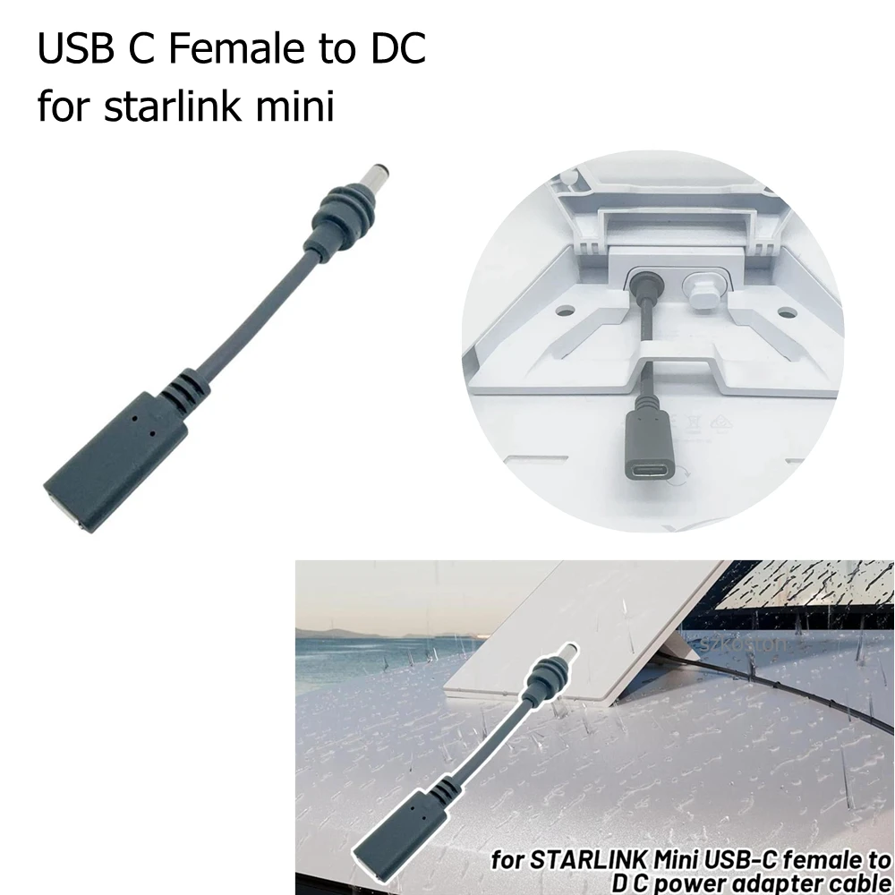 Для STARLINK Mini USB-C Female to D C Кабель-адаптер питания Открытый водонепроницаемый преобразователь Plug and Play для Starlink Mini
Для STARLINK Mini USB-C Female to D C Кабель-адаптер питания Открытый водонепроницаемый преобразователь Plug and Play для Starlink Mini
